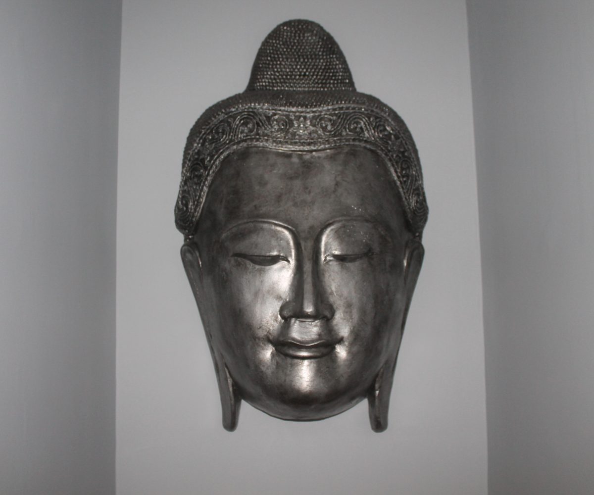 Beautiful Large Wall Hanging Buddha Head Mask Stone Garden Ornaments & Garden Statues in UK