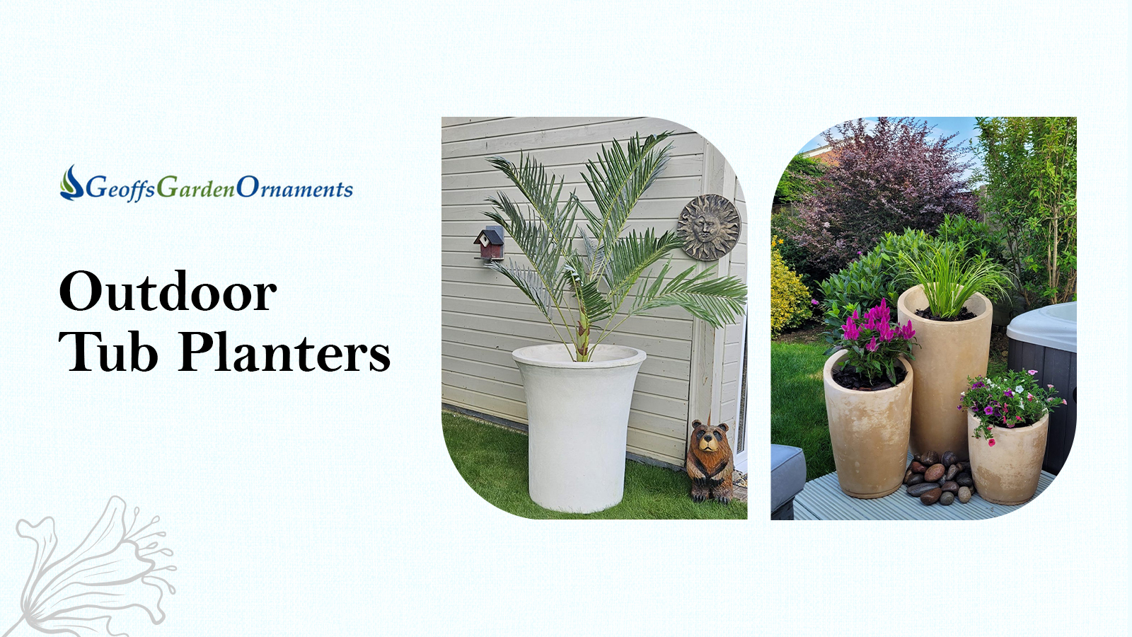 Outdoor Tub Planters