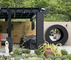 large reflections of summer in black
